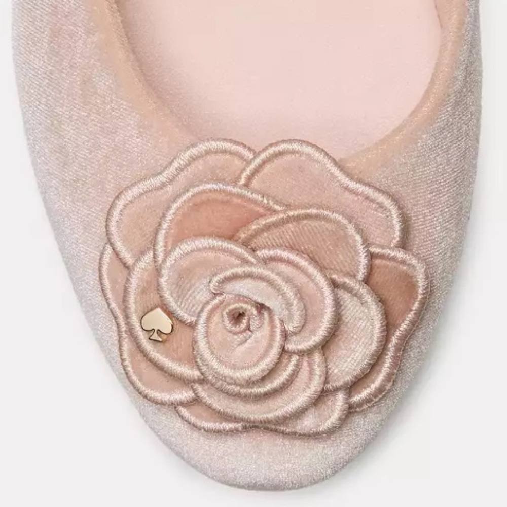 ♠️Kate Spade Flora Ballet Flat, Rose Smoke Pink NEW NIB - Picture 4 of 6